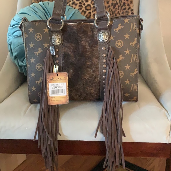 Montana west cowhide fringe purse NWT - Picture 5 of 8